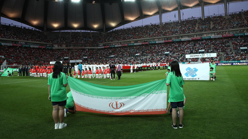 Weibliche Fans gibt es bei den Spielen des Iran lediglich im Ausland