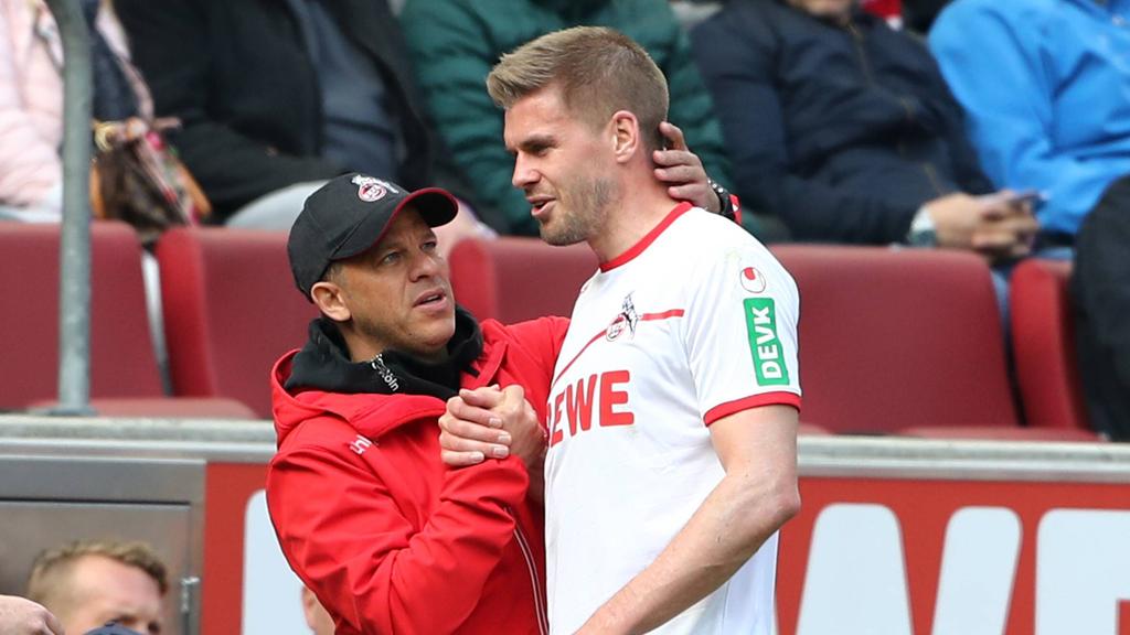 Kennen sich aus gemeinsamer Zeit beim 1. FC Köln: Werder-Coach Anfang und Schalke-Stürmer Terodde