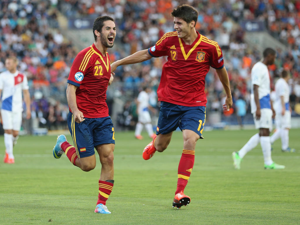 Álvaro Morata e Isco vuelven a encontrarse en la selección española absoluta. (Foto: Getty)