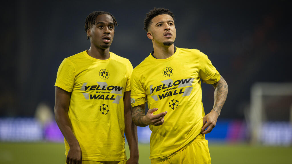 Jamie Gittens (l.) könnte den BVB verlassen Jamie Gittens (l.) könnte den BVB verlassen