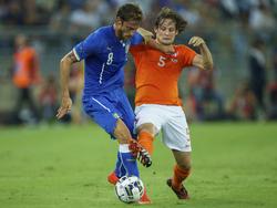 Claudio Marchisio, en un partido del combinado italiano contra Holanda. (Foto: Getty)