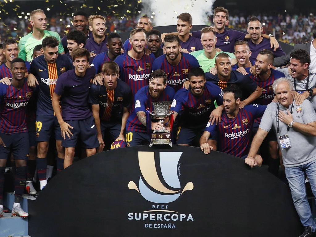 El Barcelona se hizo con la última Supercopa disputada en Tánger. (Foto: Getty)