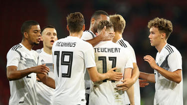 Cedric Teuchert erzielte das wichtige 1:0 für die U21 des DFB