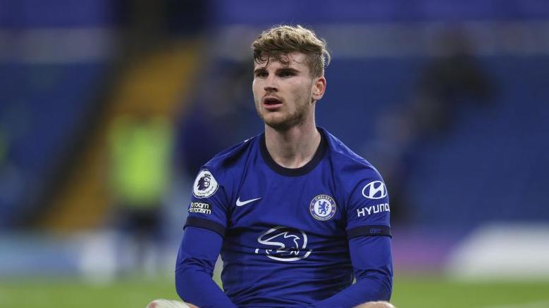 Chelseas Timo Werner hatte in der Partie gegen Leicester City kein Glück Chelseas Timo Werner hatte in der Partie gegen Leicester City kein Glück