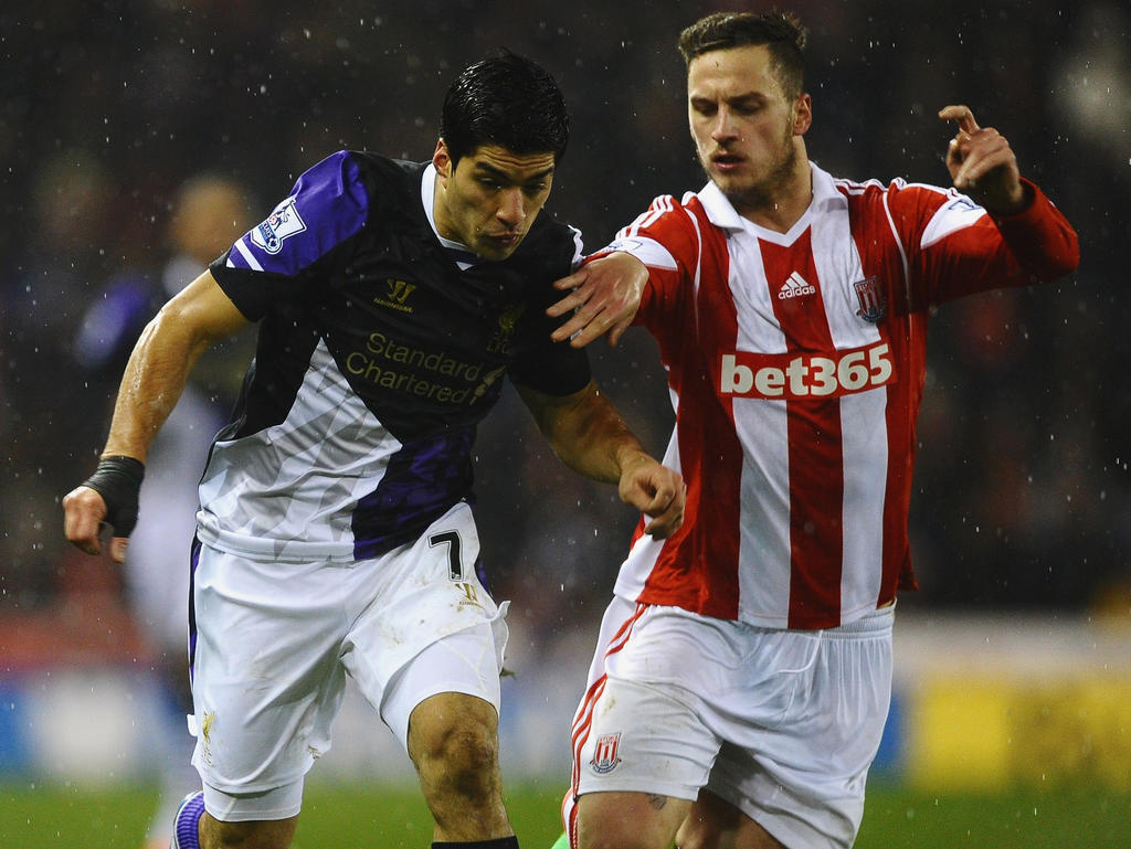 Luis Suárez erzielte beim 5:3-Sieg zwei Treffer für Liverpool, Marko Arnautović leistete zwei Assists für Stoke.