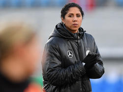 Bundestrainerin Steffi Jones durfte noch keinen Sieg der DFB-Damen bejubeln