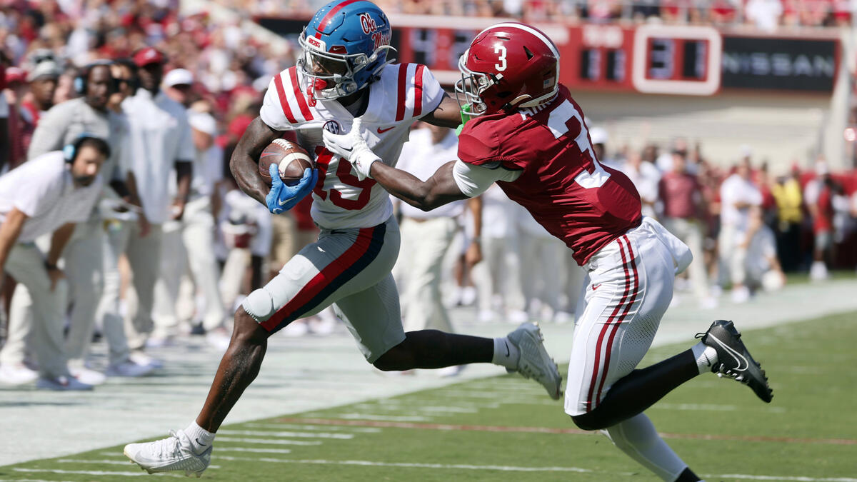 Terrion Arnold (r.) könnte im NFL Draft 2024 früh vom Board gehen