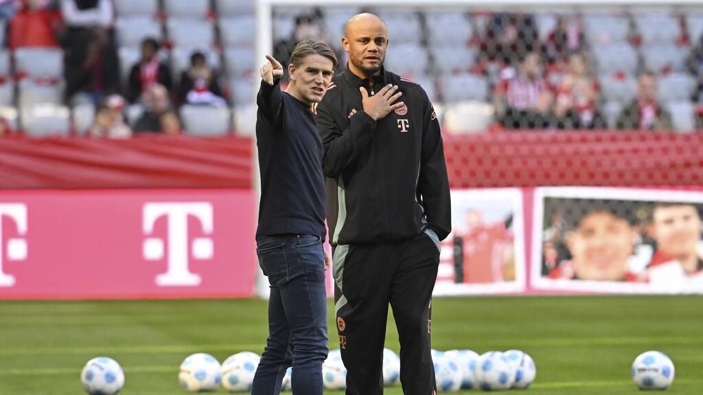 Zuletzt gemeinsam in Paris: Bayern-Sportdirektor Freund und Cheftrainer Kompany Zuletzt gemeinsam in Paris: Bayern-Sportdirektor Freund und Cheftrainer Kompany