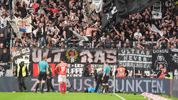 Die Fans von Eintracht Frankfurt sorgten in Mainz für Ärger