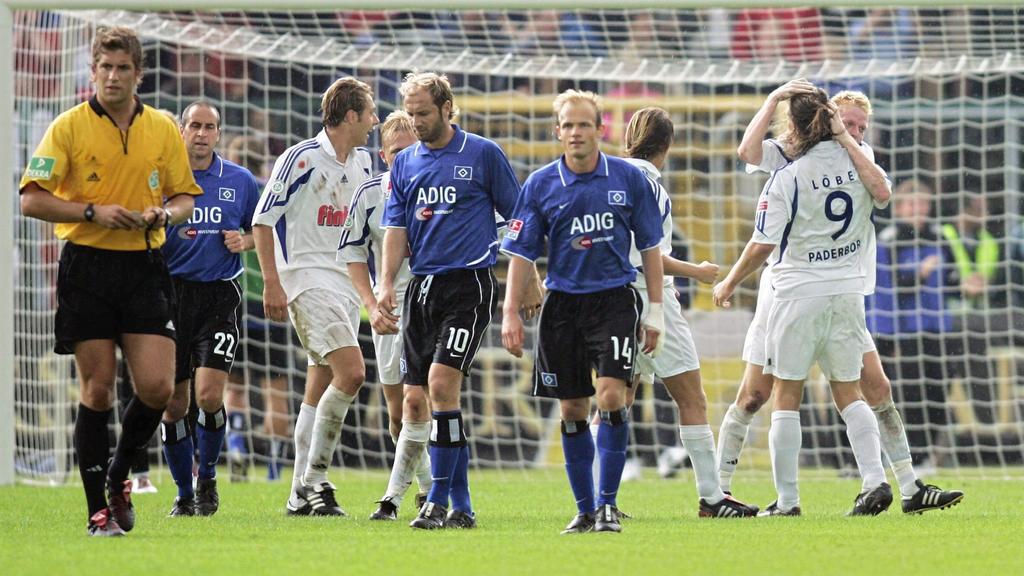 Der HSV unterlag vor 15 Jahren in einem Skandalspiel gegen den SC Paderborn