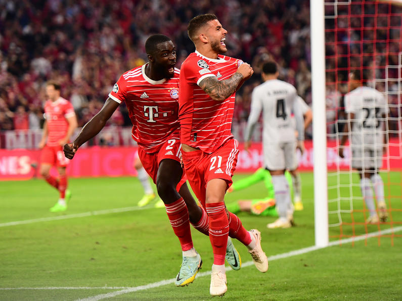Lucas Hernandez erzielte das erste Tor der Bayern.