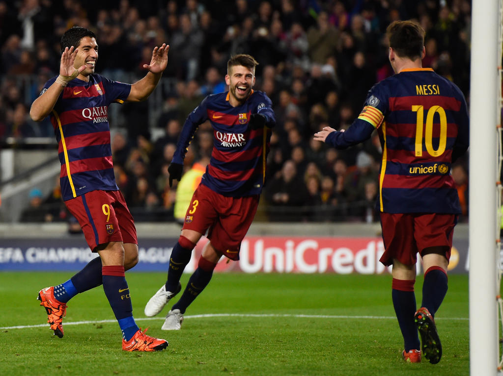Die Barça-Stars freuen sich gemeinsam und für einander