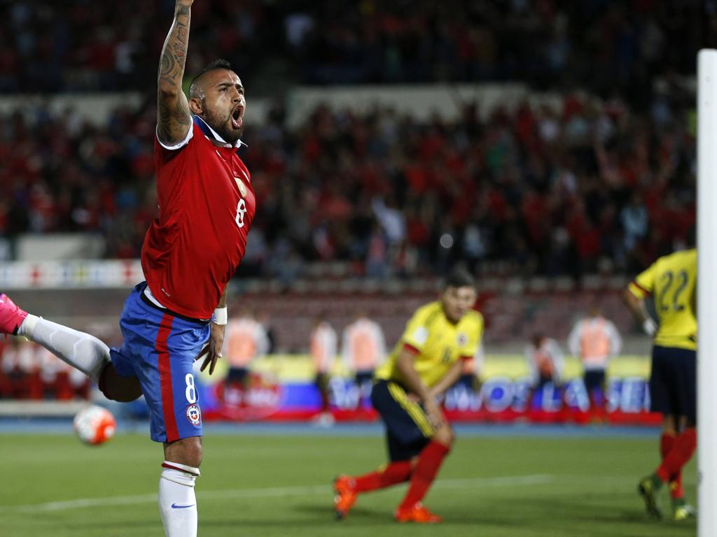 Arturo Vidal brachte Chile gegen Kolumbien in Führung