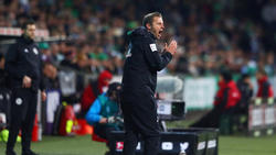Werder-Coach Florian Kohfeldt mit gemischten Gefühlen