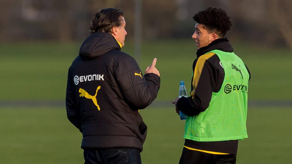 BVB-Boss Michael Zorc an der Seite von Youngster Jadon Sancho BVB-Boss Michael Zorc an der Seite von Youngster Jadon Sancho