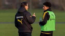 BVB-Boss Michael Zorc an der Seite von Youngster Jadon Sancho