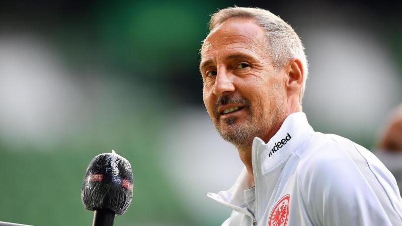 Will den Kader etwas verkleinern: Trainer Adi Hütter von Eintracht Frankfurt Will den Kader etwas verkleinern: Trainer Adi Hütter von Eintracht Frankfurt