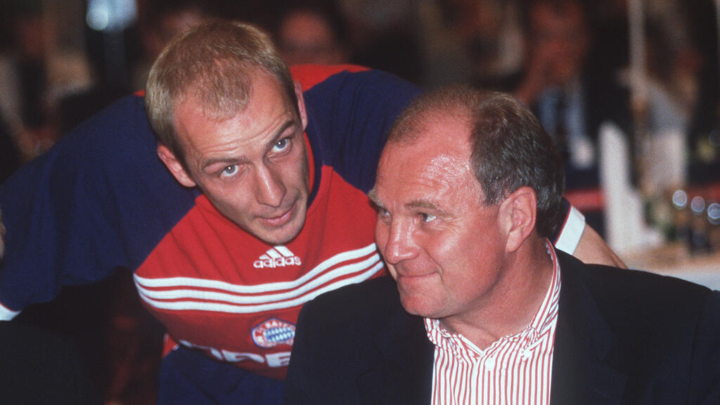 Basler und Hoeneß: Ein Bild aus gemeinsamen Bayern-Zeiten