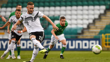 Cedric Teuchert traf gegen Irland dreifach für die DFB-Elf
