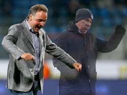 Peter Neururer (l.) hat sich hinter Bayern-Coach Carlo Ancelotti gestellt