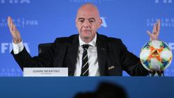 FIFA-Präsident Gianni Infantino beim Kongress des Weltverbandes in Shanghai
