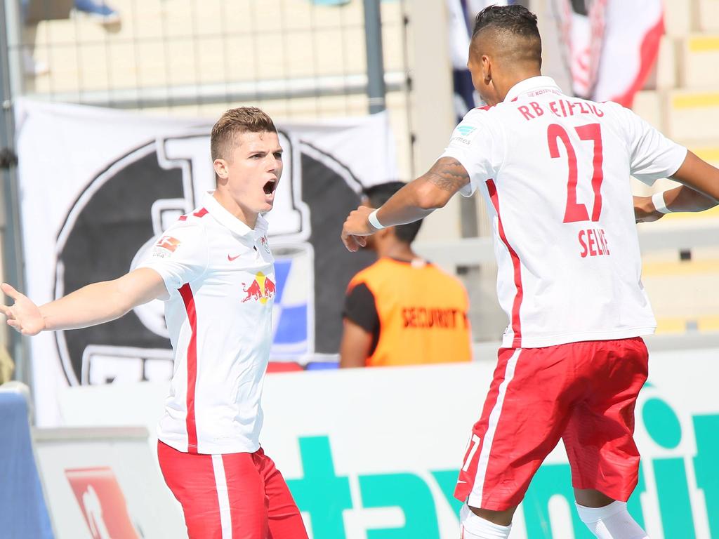 Marcel Sabitzer traf zum entscheidenden 1:0 für Leipzig