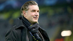 Sportdirektor Michael Zorc war nach dem 4:0-Sieg des BVB gegen Madrid bester Laune