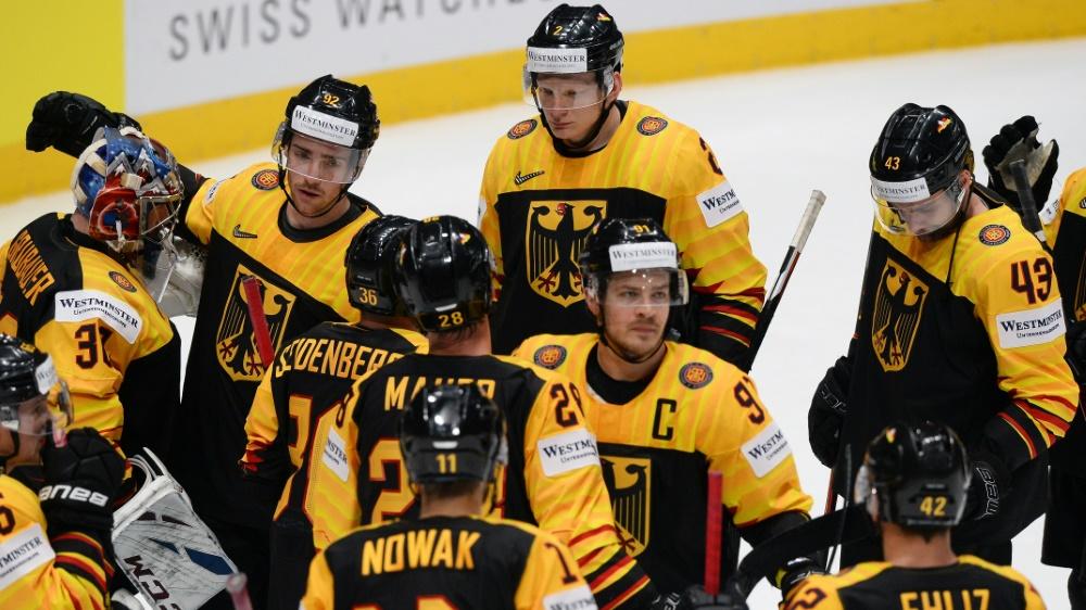 Enttäuschte Gesichter nach dem WM-Aus beim DEB-Team Enttäuschte Gesichter nach dem WM-Aus beim DEB-Team