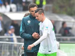 Valérien Ismael (l.) äußert sich kritisch zu Julian Draxler