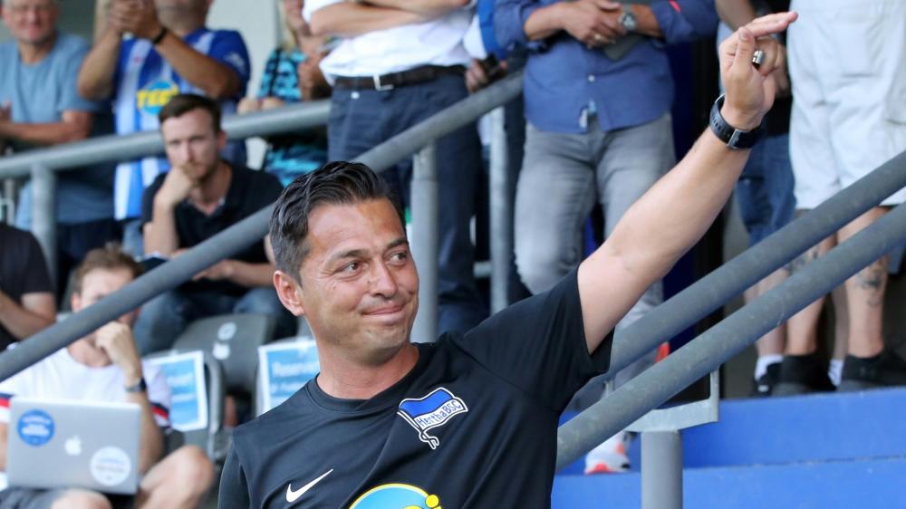 Hertha-Trainer Ante Covic feierte einen gelungenen Einstand