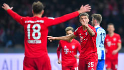 Thomas Müller trifft beim Sieg des FC Bayern bei Hertha BSC