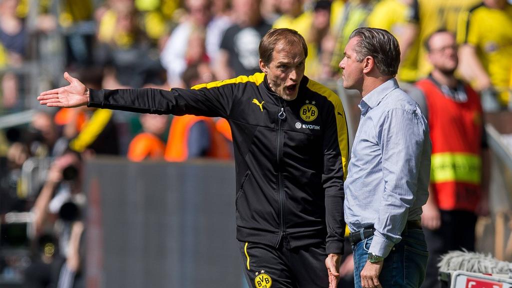 Thomas Tuchel (l.) an der Seite von BVB-Sportdirektor Michael Zorc Thomas Tuchel (l.) an der Seite von BVB-Sportdirektor Michael Zorc