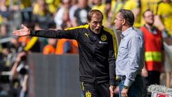 Thomas Tuchel (l.) an der Seite von BVB-Sportdirektor Michael Zorc