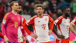 Thomas Müller (M.) vom FC Bayern wählte deutliche Worte