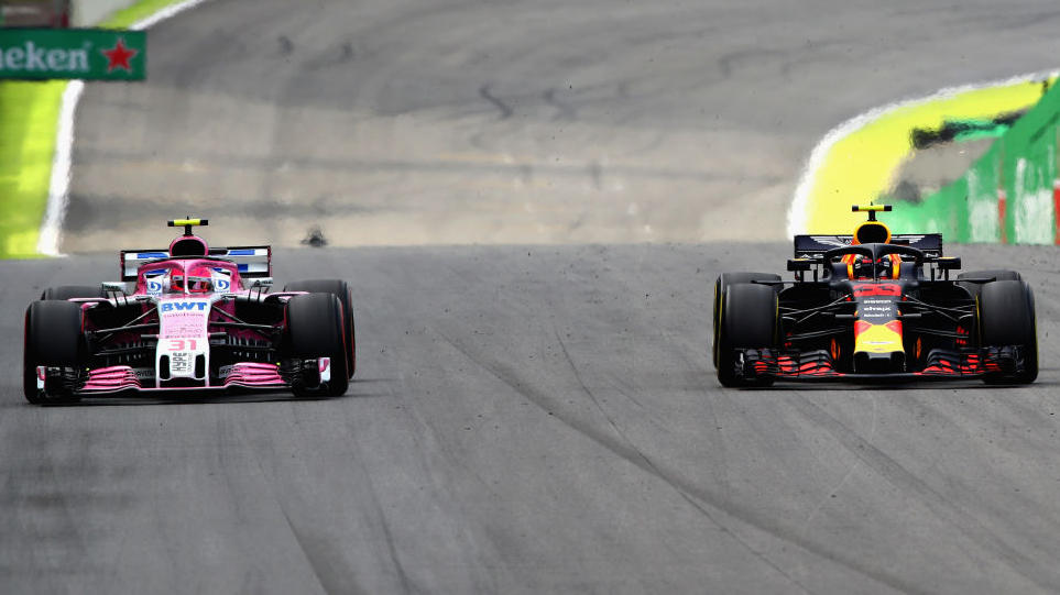 Ocon (l.) und Verstappen kamen sich in Brasilien in die Quere Ocon (l.) und Verstappen kamen sich in Brasilien in die Quere