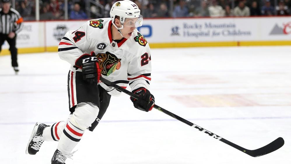 Dominik Kahun verliert mit den Blackhawks Dominik Kahun verliert mit den Blackhawks