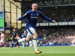 Evertons Wayne Rooney rückt am Sonntag in Manchester ins Blickfeld