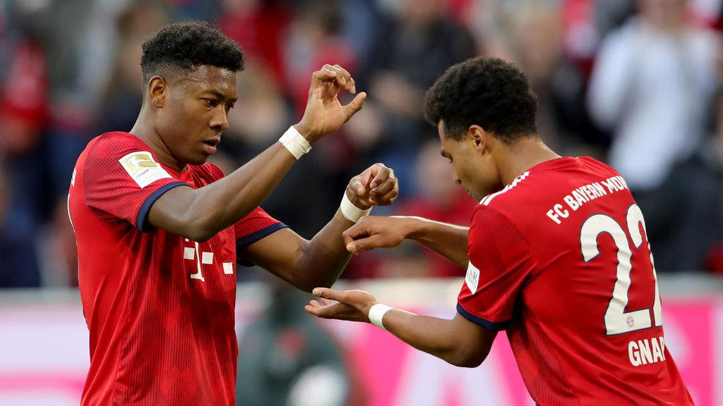 David Alaba und Serge Gnabry freuen sich auf die Spiele David Alaba und Serge Gnabry freuen sich auf die Spiele