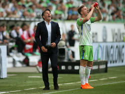 Bruno Labbadia will mit Wolfsburg am Montag den Klassenerhalt bejubeln