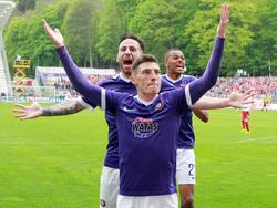 Mario Kvesić schoss Aue zum Sieg gegen Kaiserslautern