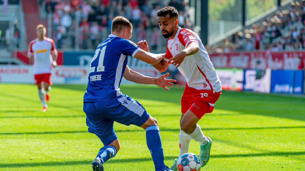 Jahn Regensburg und der Karlsruher SC trennten sich unentschieden