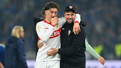 Angelo Stiller (l.) weiß noch nicht, ob er für die Nationalmannschaft fit sein wird