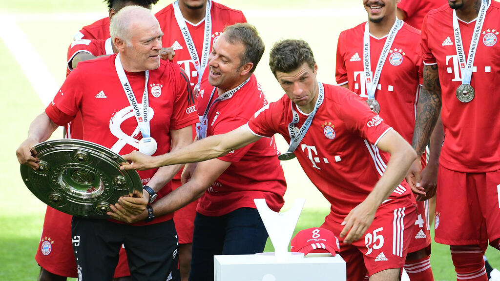 Hermann Gerland (li.) sammelte zahlreiche Titel mit dem FC Bayern Hermann Gerland (li.) sammelte zahlreiche Titel mit dem FC Bayern