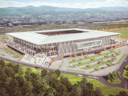 Der Entwurf des neuen Stadion des SC Freiburg. Foto: WillMore