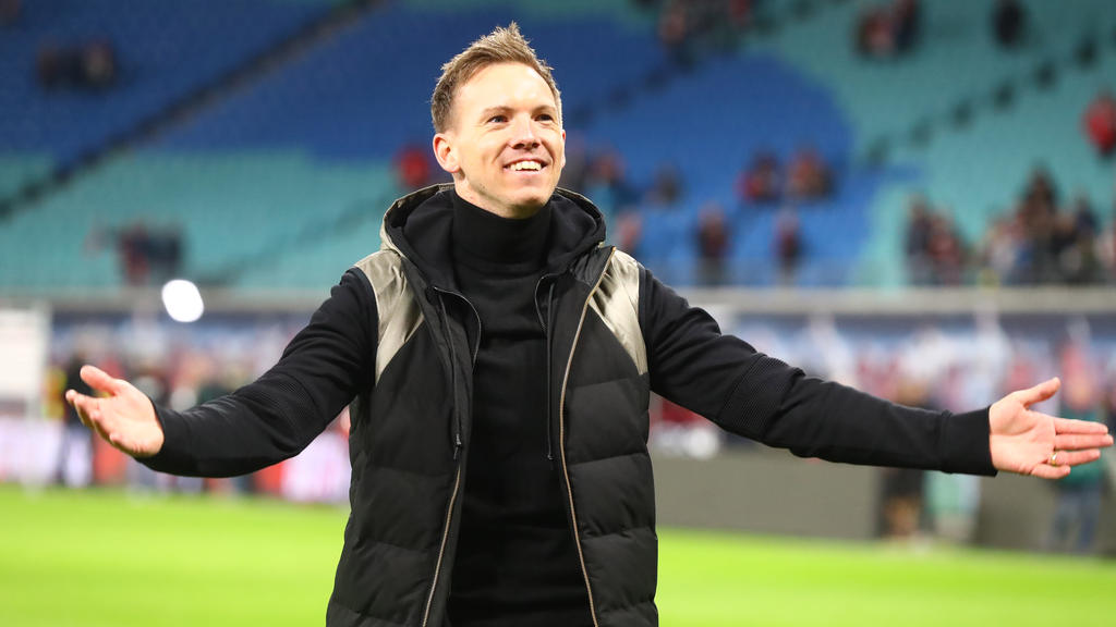 Julian Nagelsmann liegt mit RB Leipzig an der Spitze Julian Nagelsmann liegt mit RB Leipzig an der Spitze