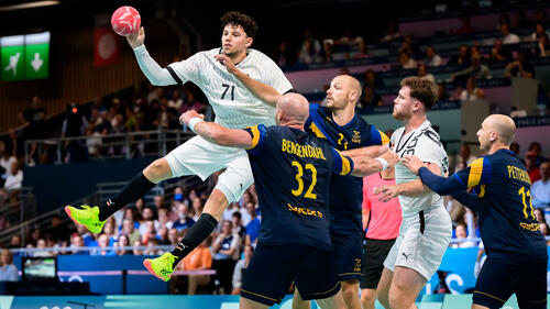 Die deutschen Handballer setzten sich gegen Schweden durch
