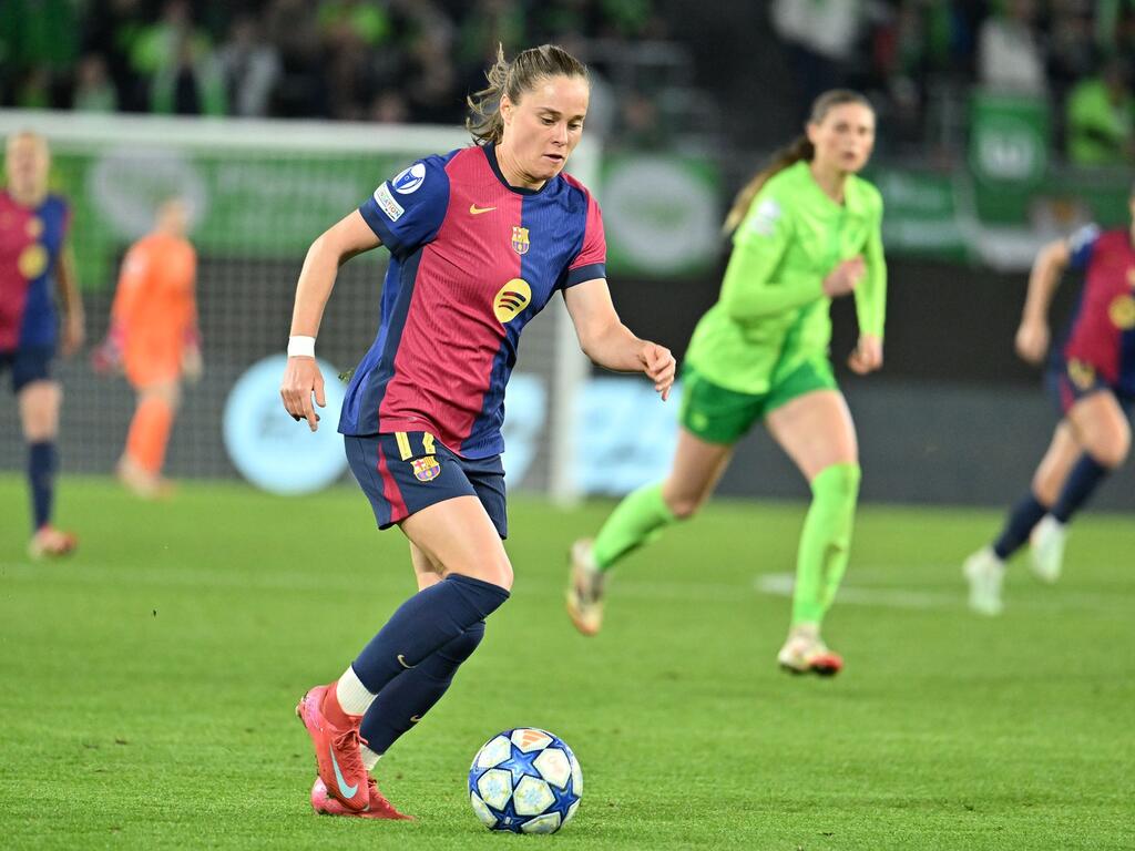 Mit Barcelona im Champions-League-Finale: Ewa Pajor (li.) Mit Barcelona im Champions-League-Finale: Ewa Pajor (li.)