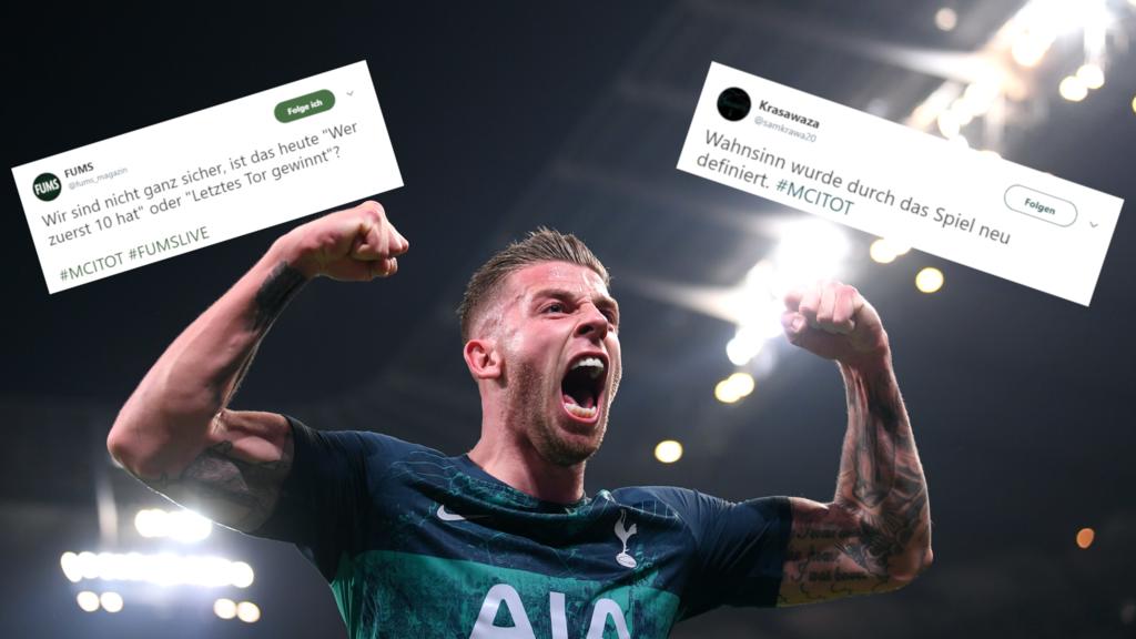 Das Netz feiert die Partie zwischen Manchester City und Tottenham Hotspur Das Netz feiert die Partie zwischen Manchester City und Tottenham Hotspur