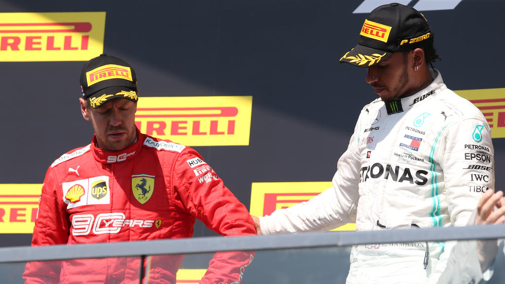 Die Strafe gegen Sebastian Vettel (l.) wird am Freitag erneut geprüft Die Strafe gegen Sebastian Vettel (l.) wird am Freitag erneut geprüft