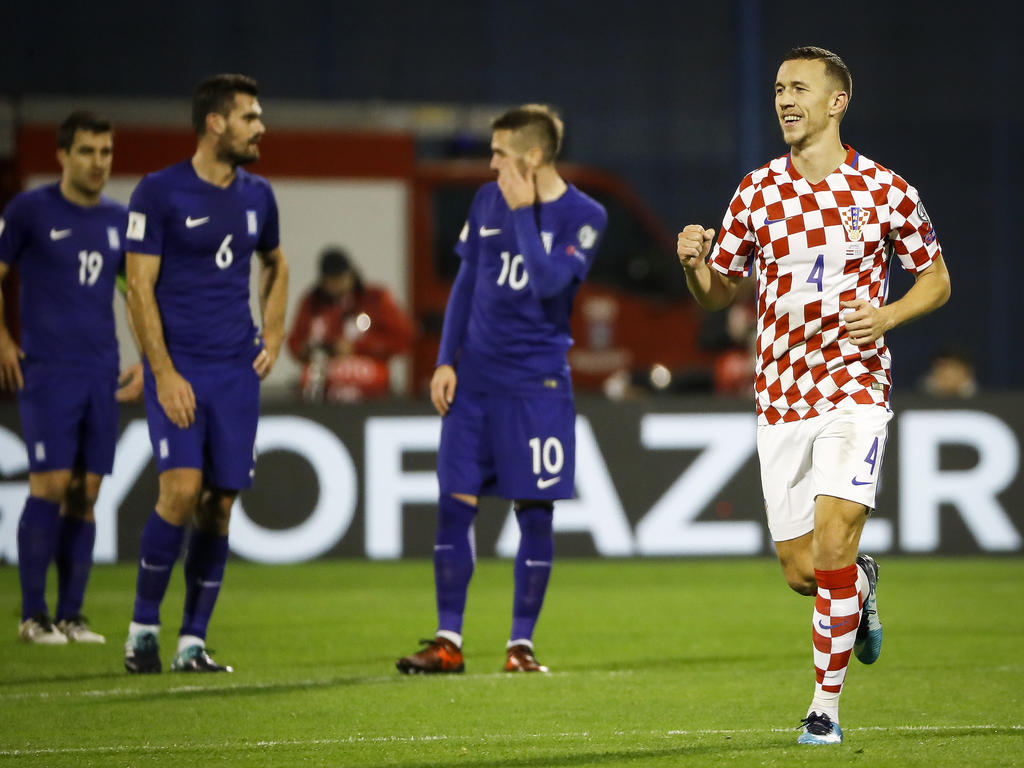 Perisic marcó el tercer gol de Croacia contra Grecia. (Foto: Getty)